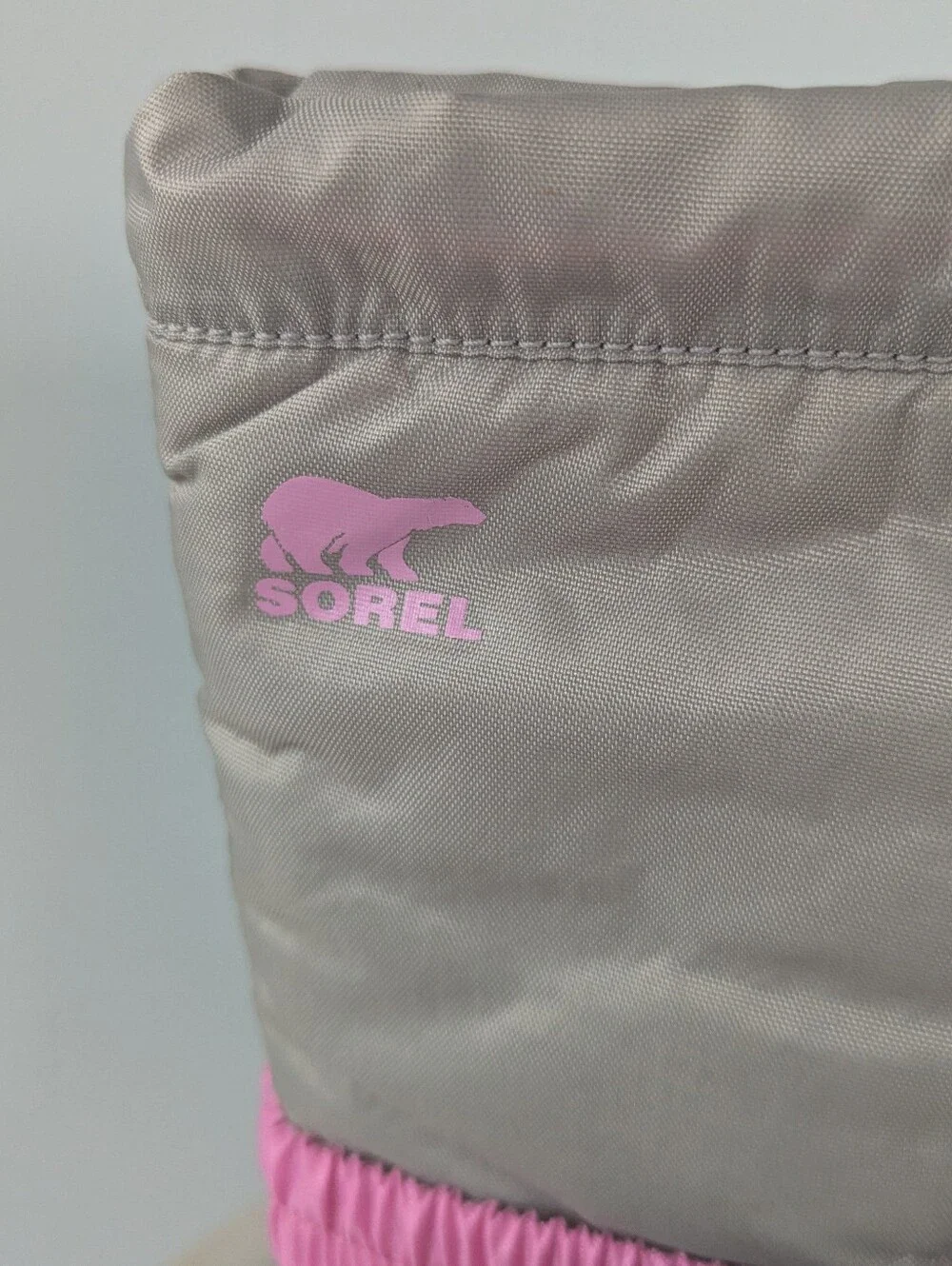 Sorel Big Girls Flurry Pink & Gray Winter Waterproof Boots